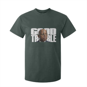 John Lewis Quote Affrican American T Shirt For Kid Black History Good Trouble TS14 Dark Forest Green Print Your Wear