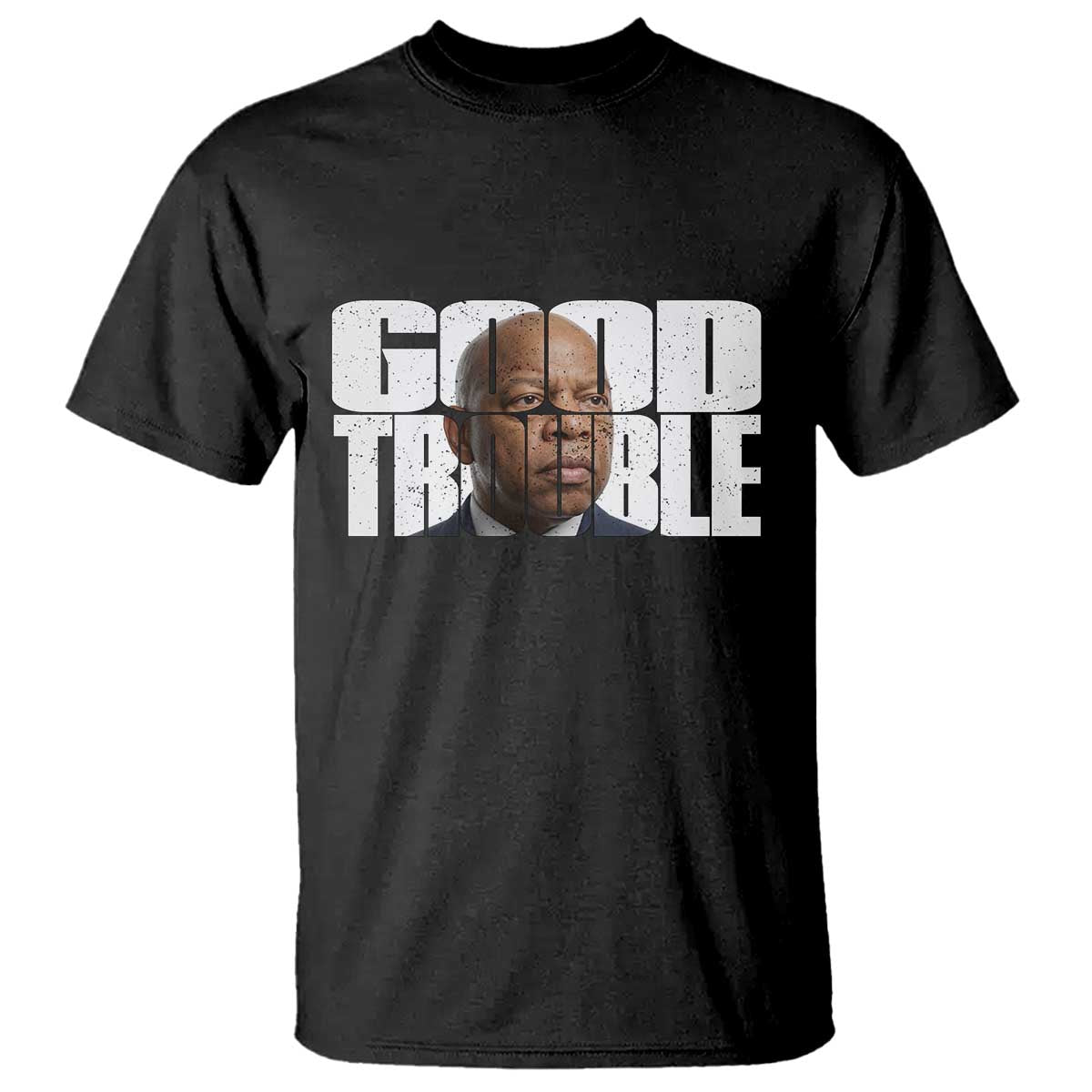 John Lewis Quote Affrican American T Shirt Black History Good Trouble TS14 Black Print Your Wear