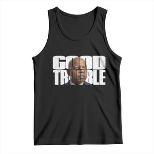 John Lewis Quote Affrican American Tank Top Black History Good Trouble TS14 Black Print Your Wear