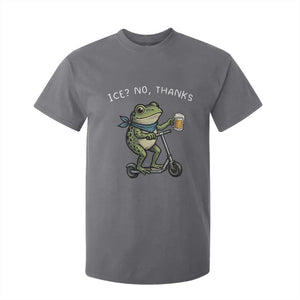 Funny Frog Anti ICE Political Protest T Shirt For Kid Ice? No Thanks TS14 Charcoal Print Your Wear