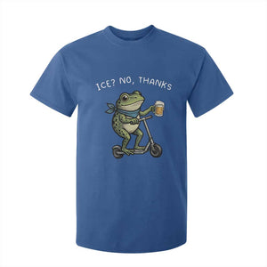 Funny Frog Anti ICE Political Protest T Shirt For Kid Ice? No Thanks TS14 Royal Blue Print Your Wear
