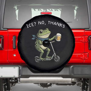 Funny Frog Anti ICE Political Protest Spare Tire Cover Ice? No Thanks TS14 Black Print Your Wear