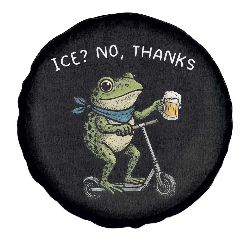 Funny Frog Anti ICE Political Protest Spare Tire Cover Ice? No Thanks TS14 Print Your Wear