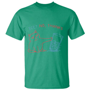 Funny Cat Anti ICE Political Protest T Shirt Ice? No Thanks TS14 Irish Green Print Your Wear