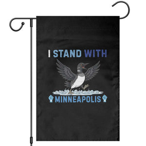 I Stand With Minneapolis Garden Flag Loon Minnesota Resist Anti ICE Immigration Protest TS14 Black Print Your Wear