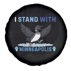 I Stand With Minneapolis Spare Tire Cover Loon Minnesota Resist Anti ICE Immigration Protest TS14 Print Your Wear
