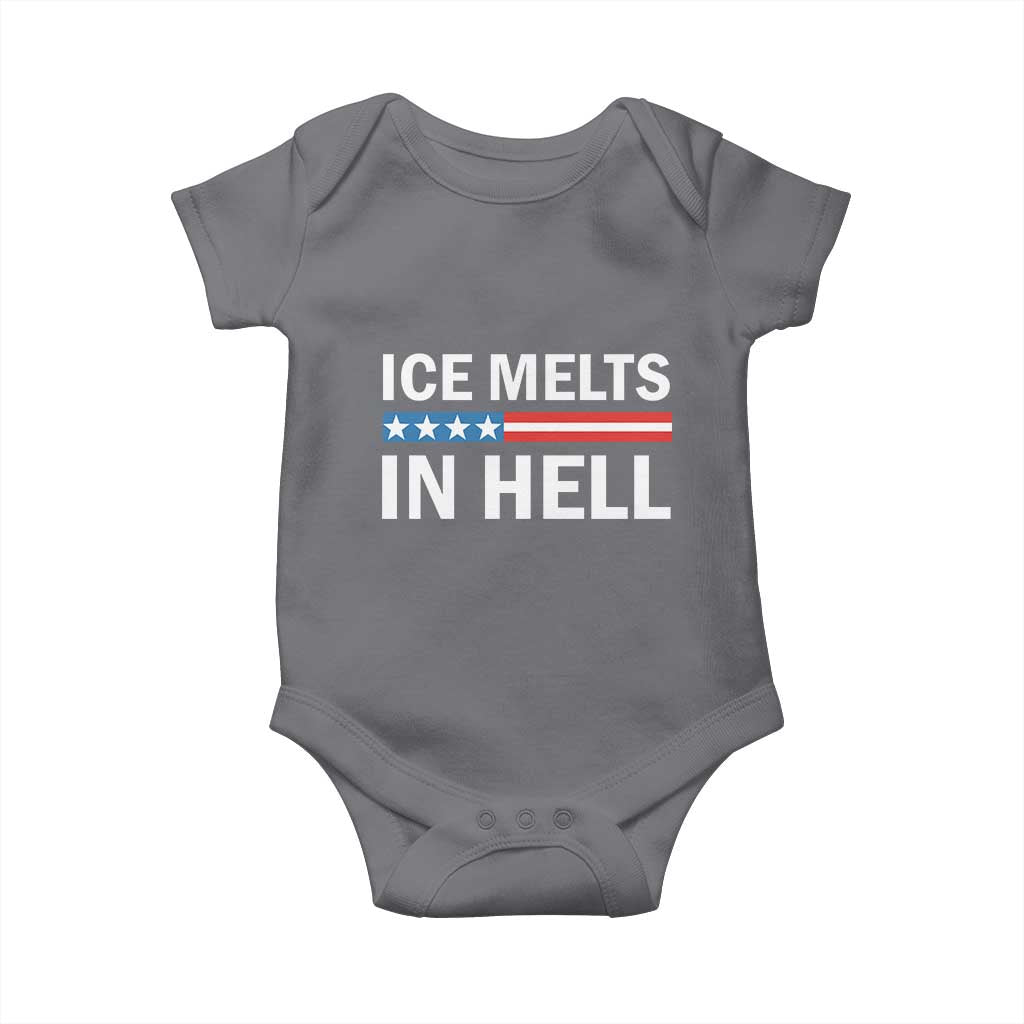 Ice Melts In Hell Baby Onesie Activist Statement Quote TS14 Charcoal Print Your Wear