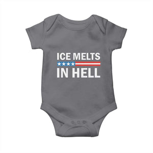 Ice Melts In Hell Baby Onesie Activist Statement Quote TS14 Charcoal Print Your Wear