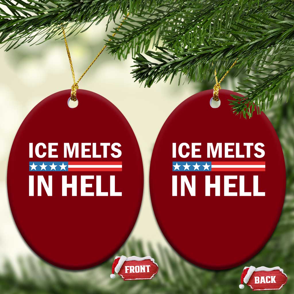 Ice Melts In Hell Ceramic Ornament Activist Statement Quote TS14 Print Your Wear