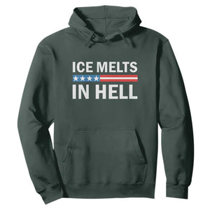 Ice Melts In Hell Hoodie Activist Statement Quote TS14 Dark Forest Green Print Your Wear