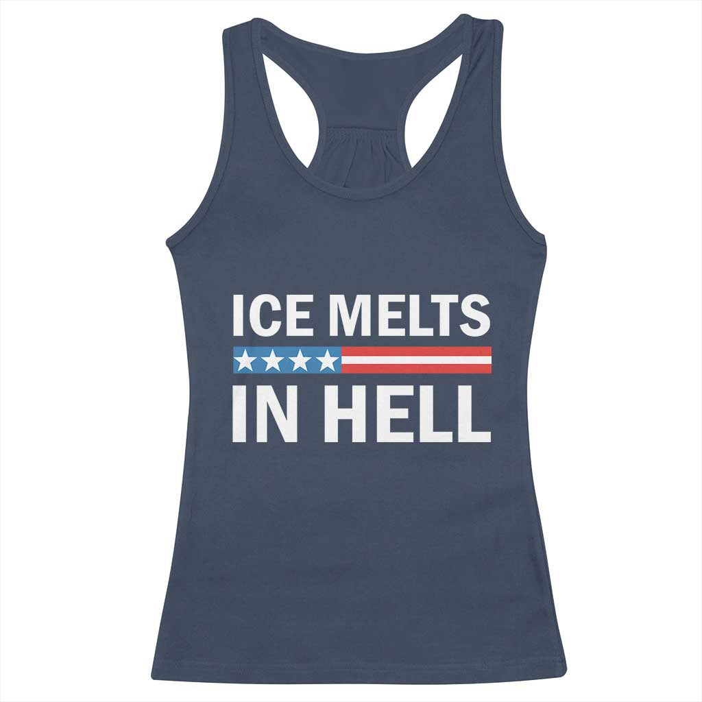 Ice Melts In Hell Racerback Tank Top Activist Statement Quote TS14 Navy Print Your Wear