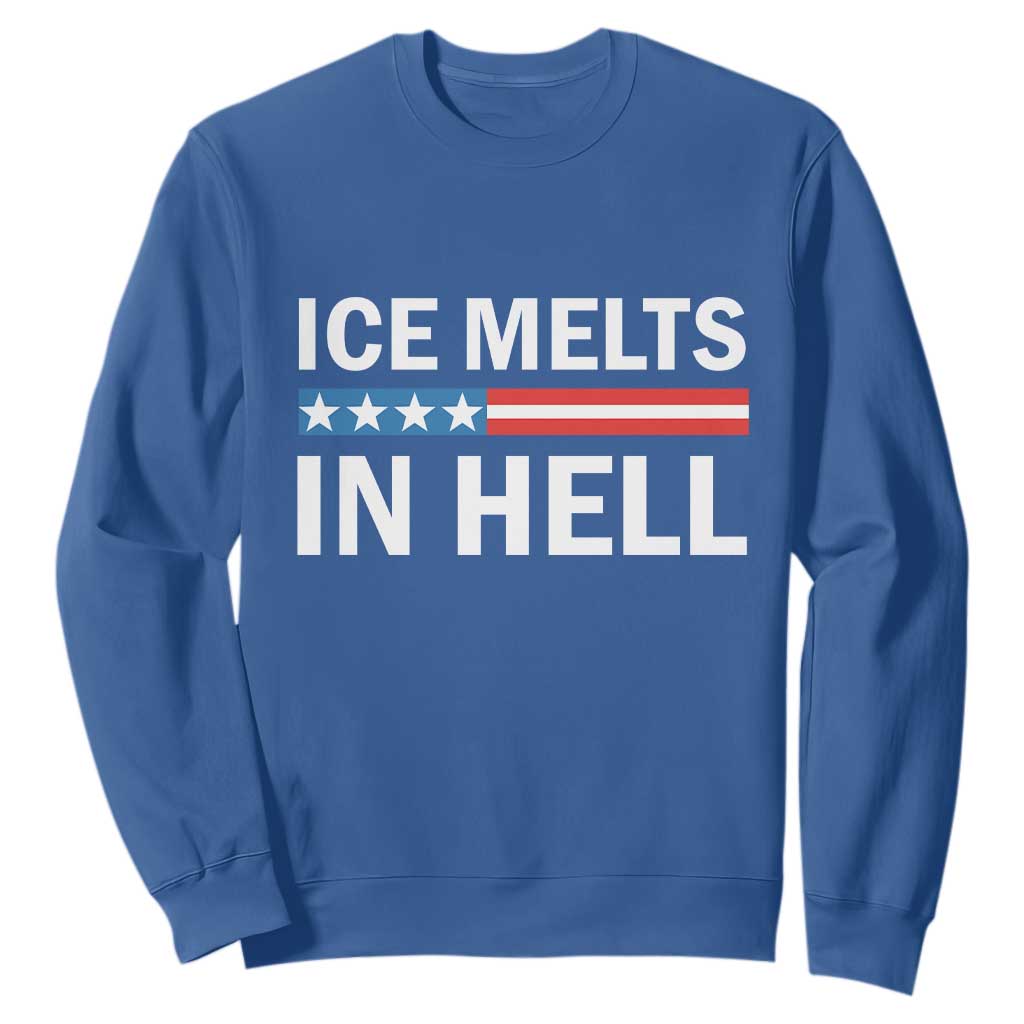 Ice Melts In Hell Sweatshirt Activist Statement Quote TS14 Royal Blue Print Your Wear