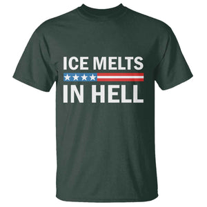 Ice Melts In Hell T Shirt Activist Statement Quote TS14 Dark Forest Green Print Your Wear