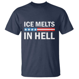 Ice Melts In Hell T Shirt Activist Statement Quote TS14 Navy Print Your Wear