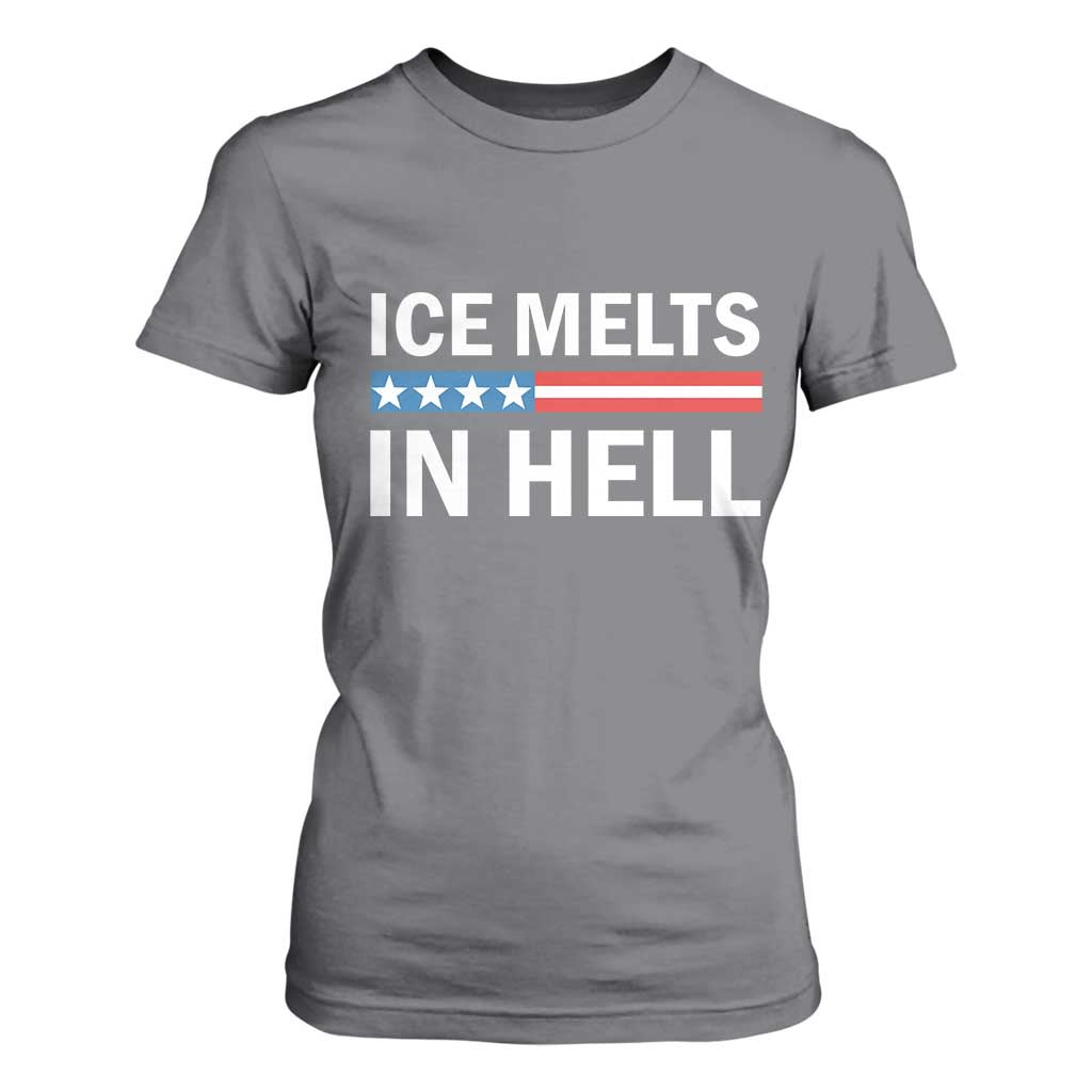 Ice Melts In Hell T Shirt For Women Activist Statement Quote TS14 Charcoal Print Your Wear