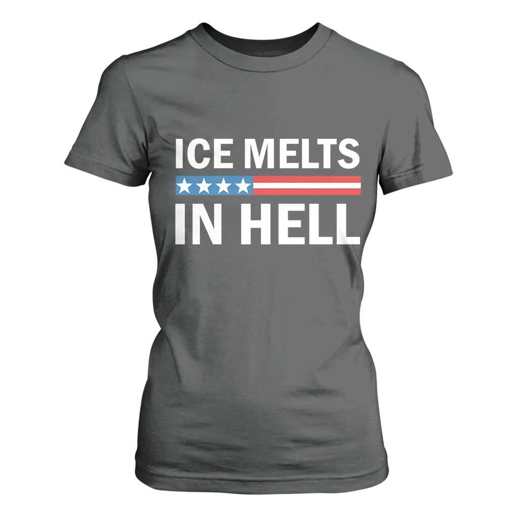 Ice Melts In Hell T Shirt For Women Activist Statement Quote TS14 Dark Heather Print Your Wear