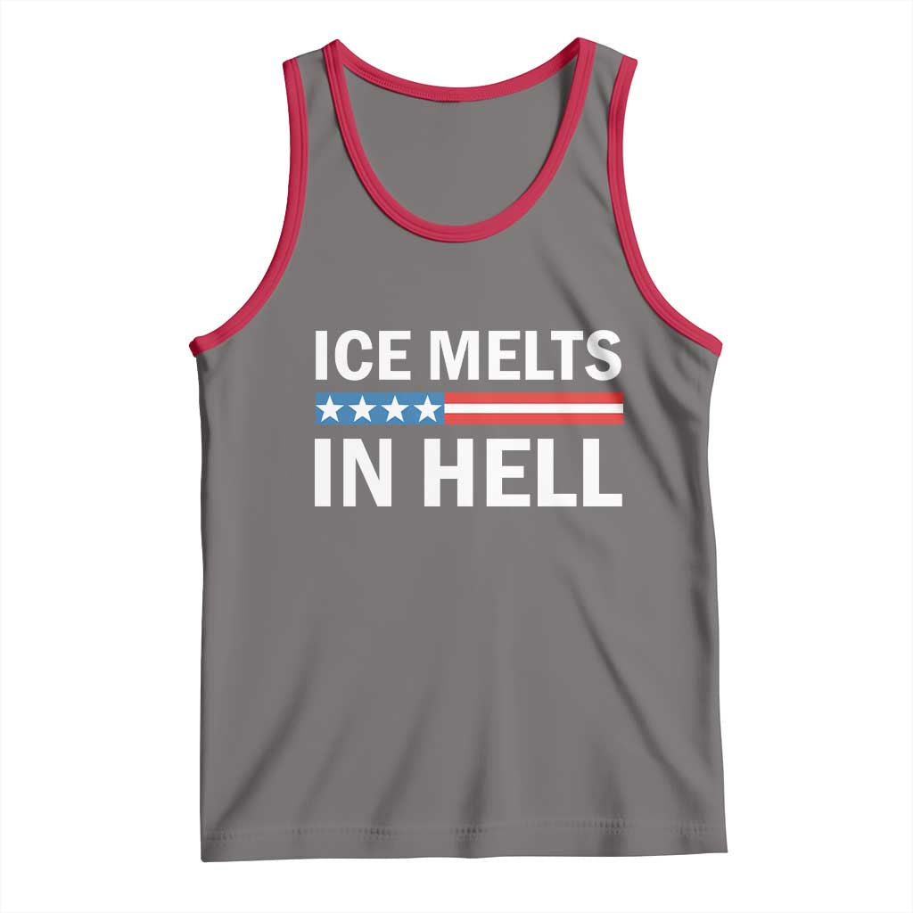 Ice Melts In Hell Tank Top Activist Statement Quote TS14 Deep Heather Red Print Your Wear
