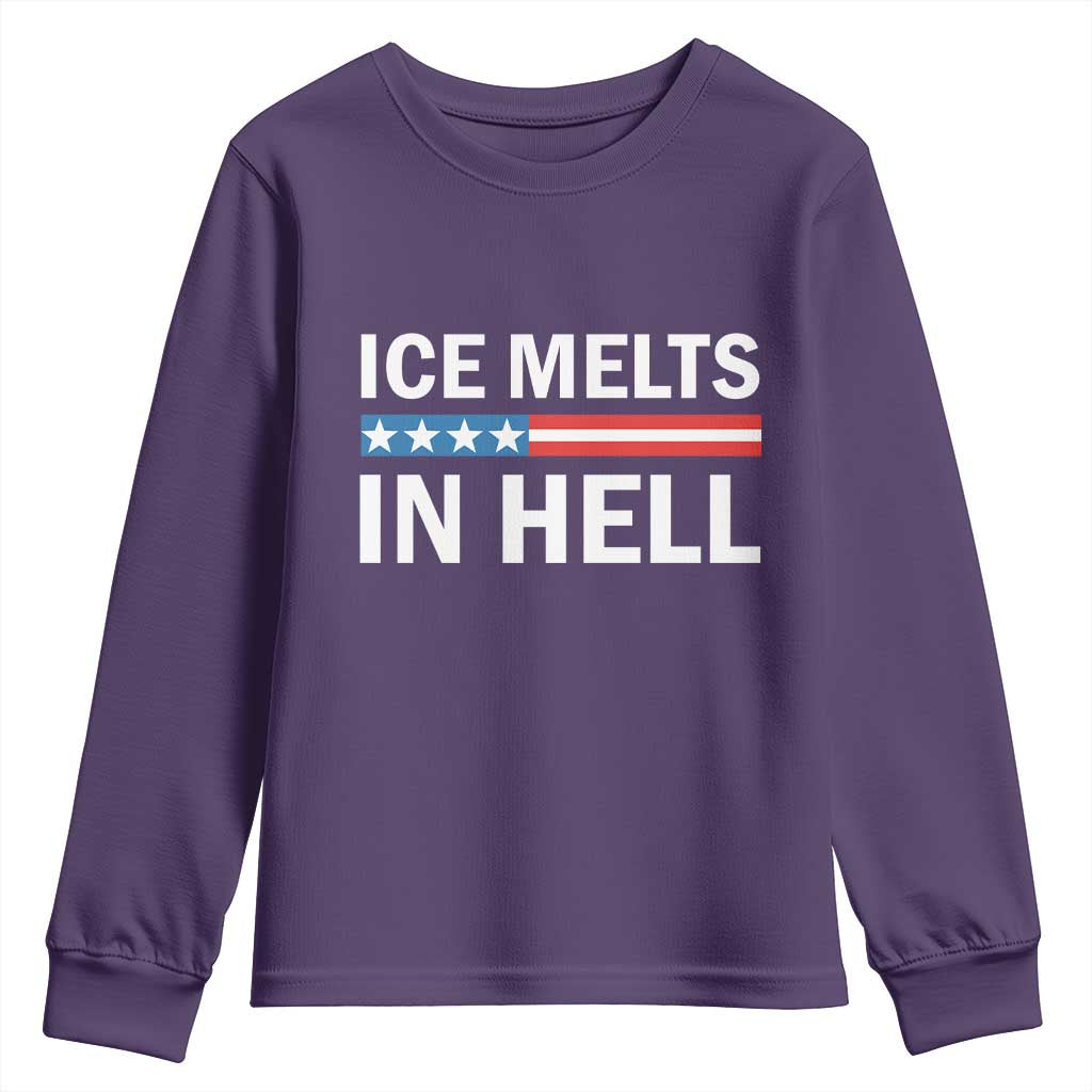 Ice Melts In Hell Youth Sweatshirt Activist Statement Quote TS14 Purple Print Your Wear