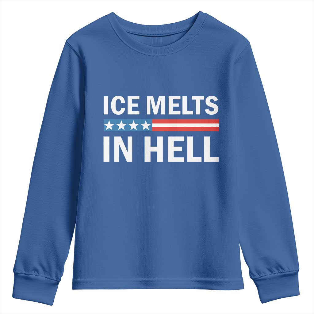 Ice Melts In Hell Youth Sweatshirt Activist Statement Quote TS14 Royal Blue Print Your Wear