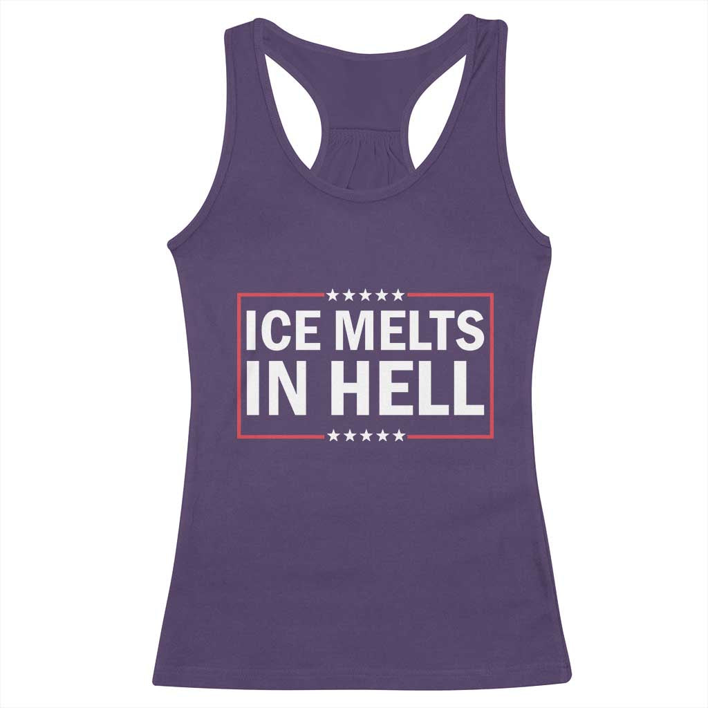 Ice Melts In Hell Racerback Tank Top Immigrant Rights Activist Statement Protest Quote TS14 Purple Print Your Wear