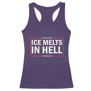 Ice Melts In Hell Racerback Tank Top Immigrant Rights Activist Statement Protest Quote TS14 Purple Print Your Wear