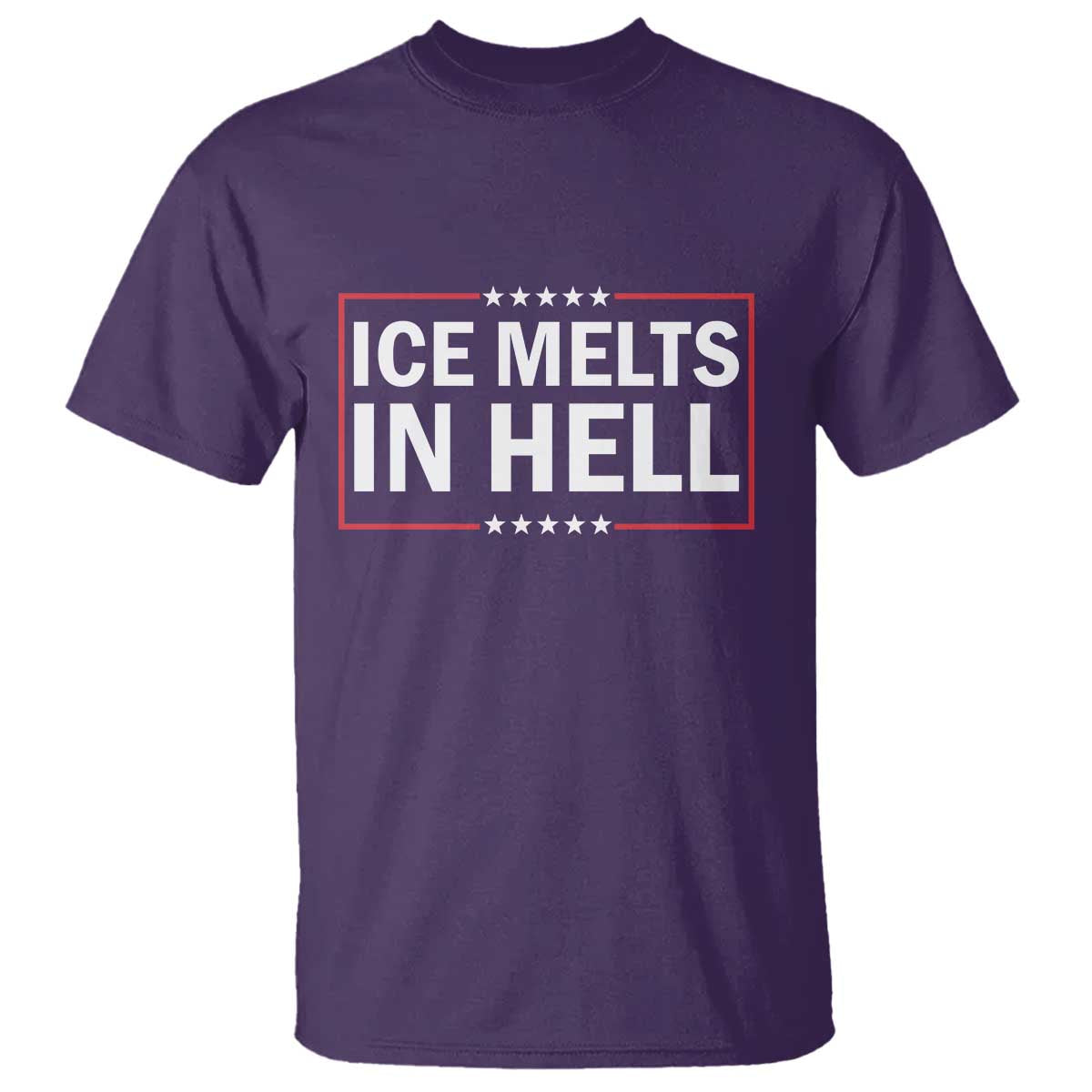 Ice Melts In Hell T Shirt Immigrant Rights Activist Statement Protest Quote TS14 Purple Print Your Wear