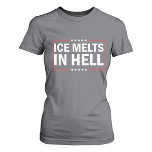 Ice Melts In Hell T Shirt For Women Immigrant Rights Activist Statement Protest Quote TS14 Charcoal Print Your Wear