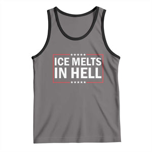 Ice Melts In Hell Tank Top Immigrant Rights Activist Statement Protest Quote TS14 Deep Heather Black Print Your Wear