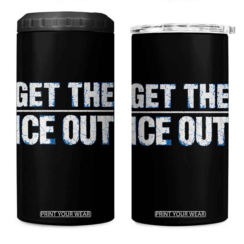 Minnesota Resist Anti ICE Immigration Protest Ladies 4 in 1 Can Cooler Tumbler TS14 One Size: 16 oz Black Print Your Wear