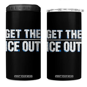 Minnesota Resist Anti ICE Immigration Protest Ladies 4 in 1 Can Cooler Tumbler TS14 One Size: 16 oz Black Print Your Wear
