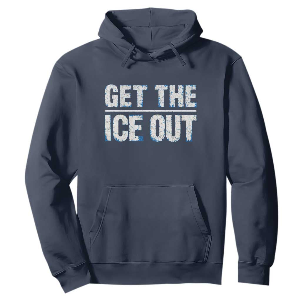 Minnesota Resist Anti ICE Immigration Protest Ladies Hoodie TS14 Navy Print Your Wear
