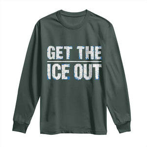 Minnesota Resist Anti ICE Immigration Protest Ladies Long Sleeve Shirt TS14 Dark Forest Green Print Your Wear