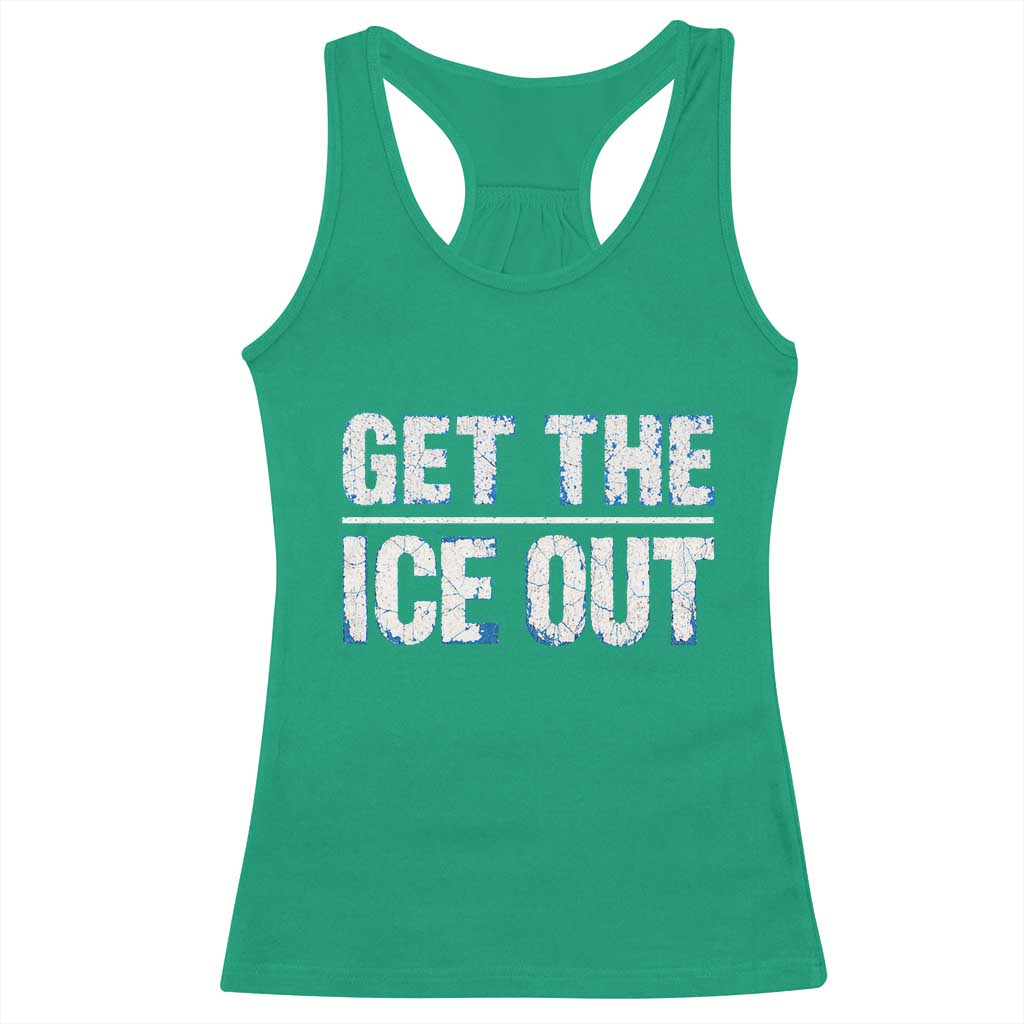 Minnesota Resist Anti ICE Immigration Protest Ladies Racerback Tank Top TS14 Irish Green Print Your Wear