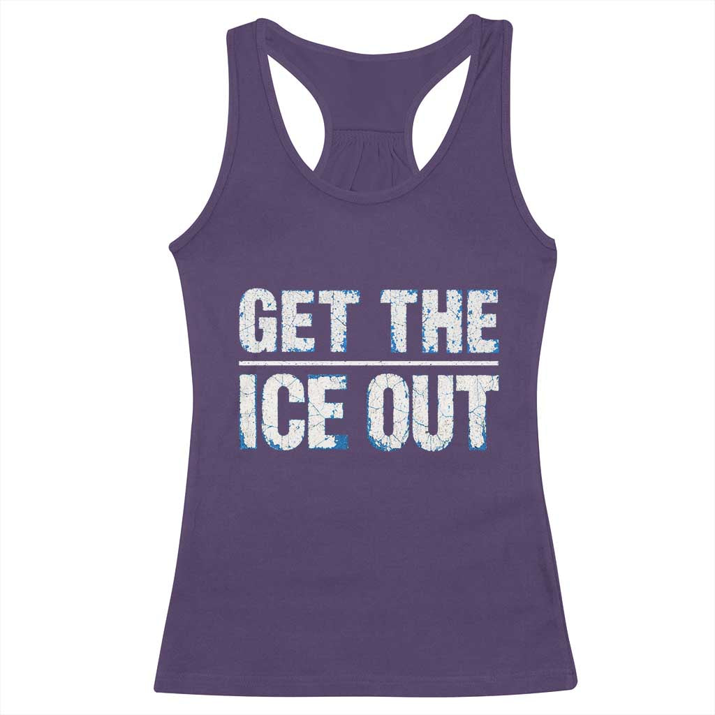 Minnesota Resist Anti ICE Immigration Protest Ladies Racerback Tank Top TS14 Purple Print Your Wear