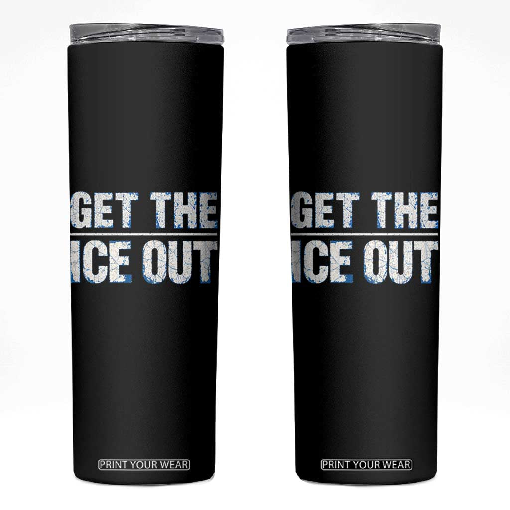 Minnesota Resist Anti ICE Immigration Protest Ladies Skinny Tumbler TS14 Black Print Your Wear