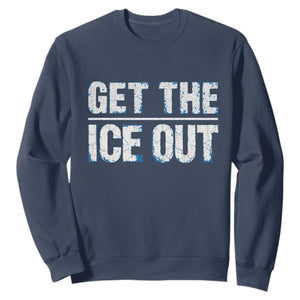 Minnesota Resist Anti ICE Immigration Protest Ladies Sweatshirt TS14 Navy Print Your Wear