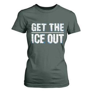 Minnesota Resist Anti ICE Immigration Protest Ladies T Shirt For Women TS14 Dark Forest Green Print Your Wear