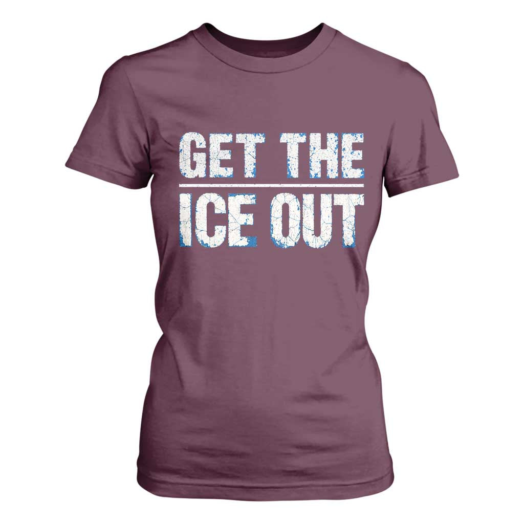 Minnesota Resist Anti ICE Immigration Protest Ladies T Shirt For Women TS14 Maroon Print Your Wear