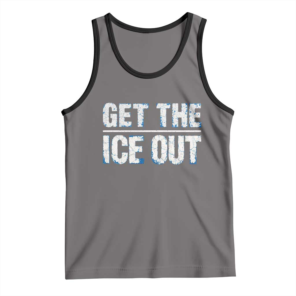 Minnesota Resist Anti ICE Immigration Protest Ladies Tank Top TS14 Deep Heather Black Print Your Wear