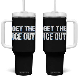 Minnesota Resist Anti ICE Immigration Protest Ladies Tumbler With Handle TS14 One Size: 40 oz Black Print Your Wear