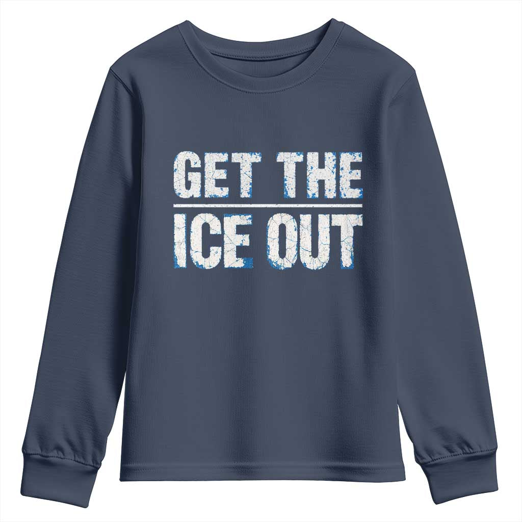 Minnesota Resist Anti ICE Immigration Protest Ladies Youth Sweatshirt TS14 Navy Print Your Wear