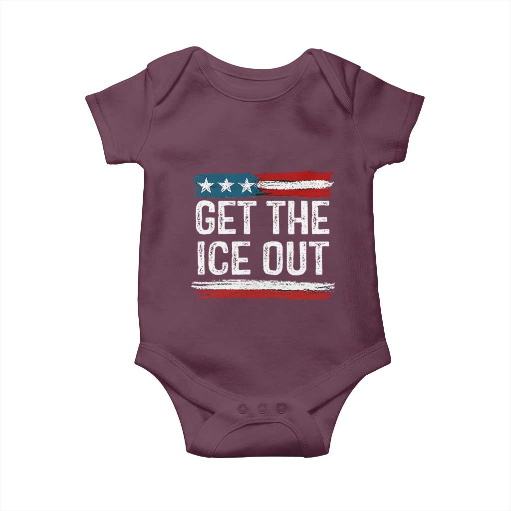 Anti ICE Immigration Protest Human Rights Baby Onesie TS14 Maroon Print Your Wear