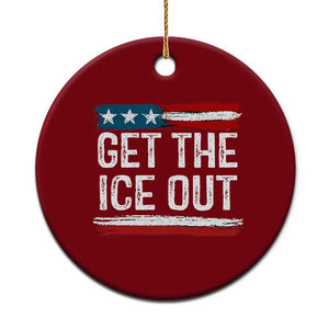 Anti ICE Immigration Protest Human Rights Ceramic Ornament TS14 1pc Red Print Your Wear