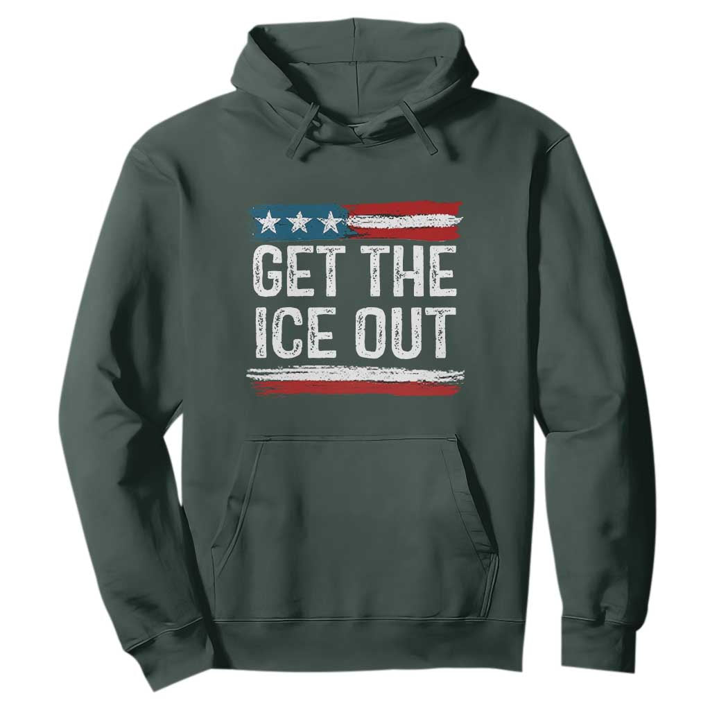 Anti ICE Immigration Protest Human Rights Hoodie TS14 Dark Forest Green Print Your Wear