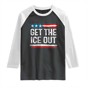 Anti ICE Immigration Protest Human Rights Raglan Shirt TS14 Black White Print Your Wear