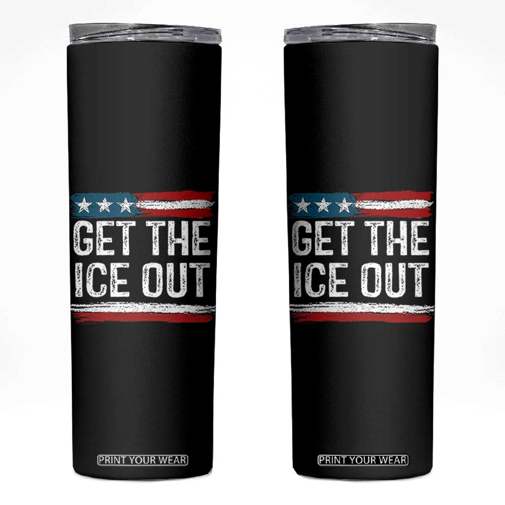 Anti ICE Immigration Protest Human Rights Skinny Tumbler TS14 Black Print Your Wear