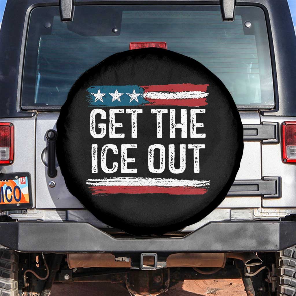 Anti ICE Immigration Protest Human Rights Spare Tire Cover TS14 No hole Black Print Your Wear