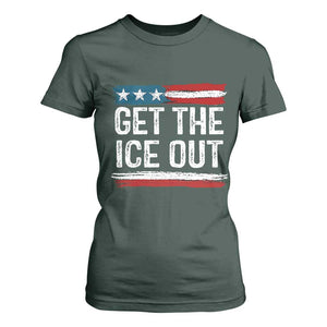 Anti ICE Immigration Protest Human Rights T Shirt For Women TS14 Dark Forest Green Print Your Wear