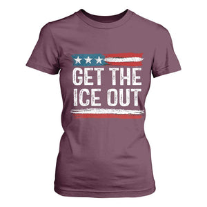 Anti ICE Immigration Protest Human Rights T Shirt For Women TS14 Maroon Print Your Wear
