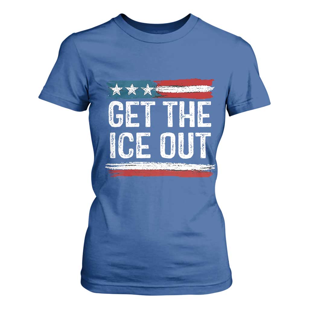 Anti ICE Immigration Protest Human Rights T Shirt For Women TS14 Royal Blue Print Your Wear